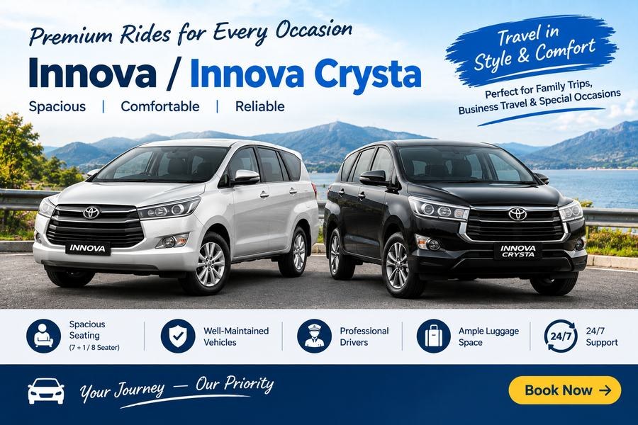 Innova on rent